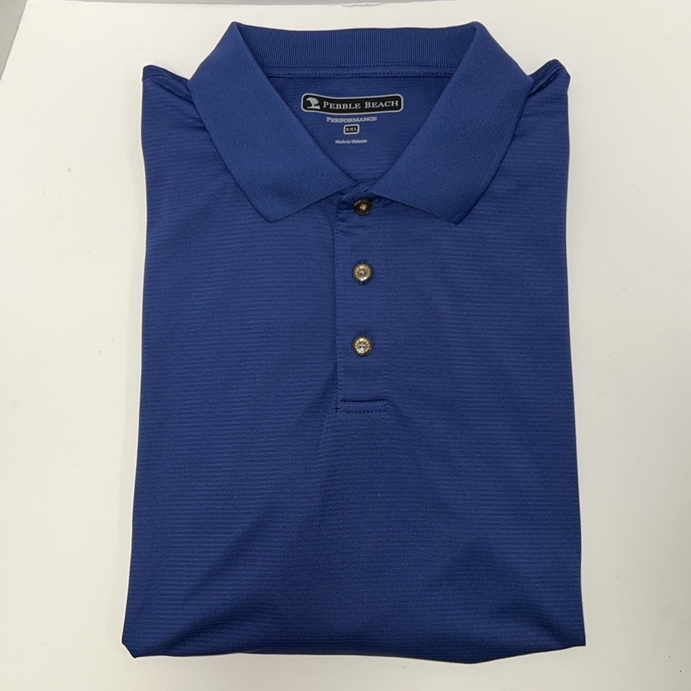 Pebble Beach Performance Men’s Long Sleeve Collared Golf Shirt